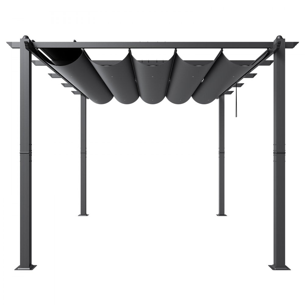 JDG-098-34DGR - 10'x13' Heavy-Duty Pergola with UV50+ Canopy