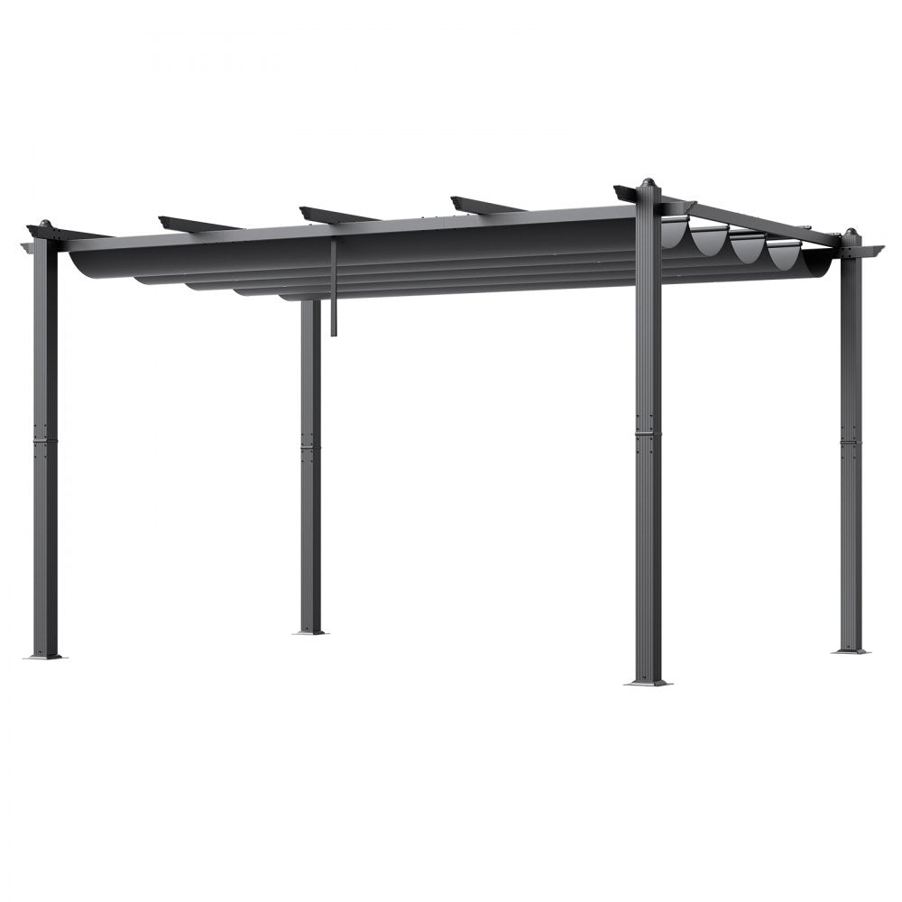 JDG-098-34DGR - 10'x13' Heavy-Duty Pergola with UV50+ Canopy