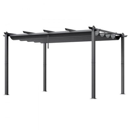 JDG-098-34DGR - 10'x13' Heavy-Duty Pergola with UV50+ Canopy