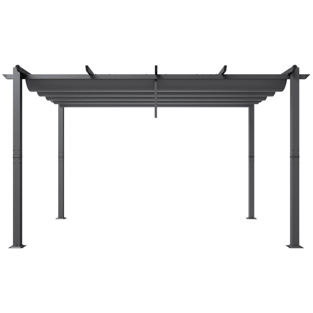 JDG-098-34DGR - 10'x13' Heavy-Duty Pergola with UV50+ Canopy