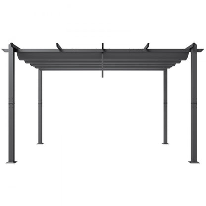 JDG-098-34DGR - 10'x13' Heavy-Duty Pergola with UV50+ Canopy