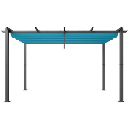 JDG-098-34DBL - 3.5"x3.5" Aluminum Retractable Pergola with UV Protection