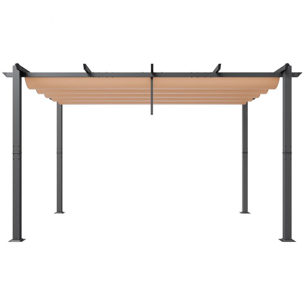 JDG-098-34DBE - 10'x13' Aluminum Retractable Pergola with UV50+ Canopy