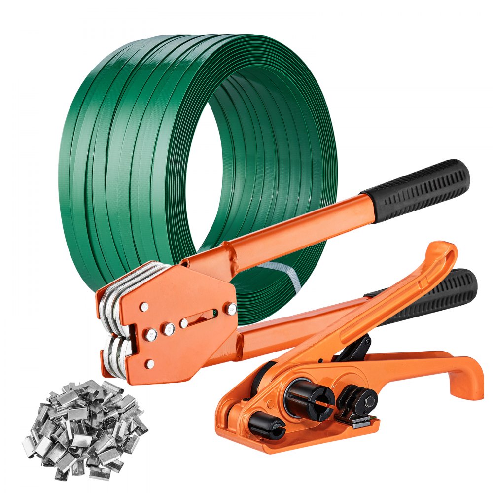 P19 - Durable 1000ft PET Strapping Kit with Tensioner & Sealer Tools