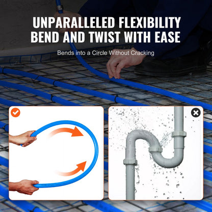 P128-13-100B - Durable 3/4" x 100ft PEX-A Pipe for Plumbing Solutions