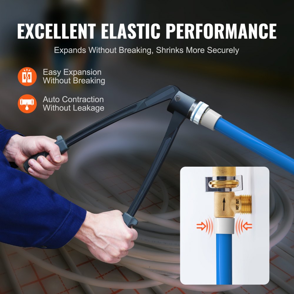 P128-13-100RB - 3/4" PEX Pipe, 200 ft Durable & Flexible Tubing