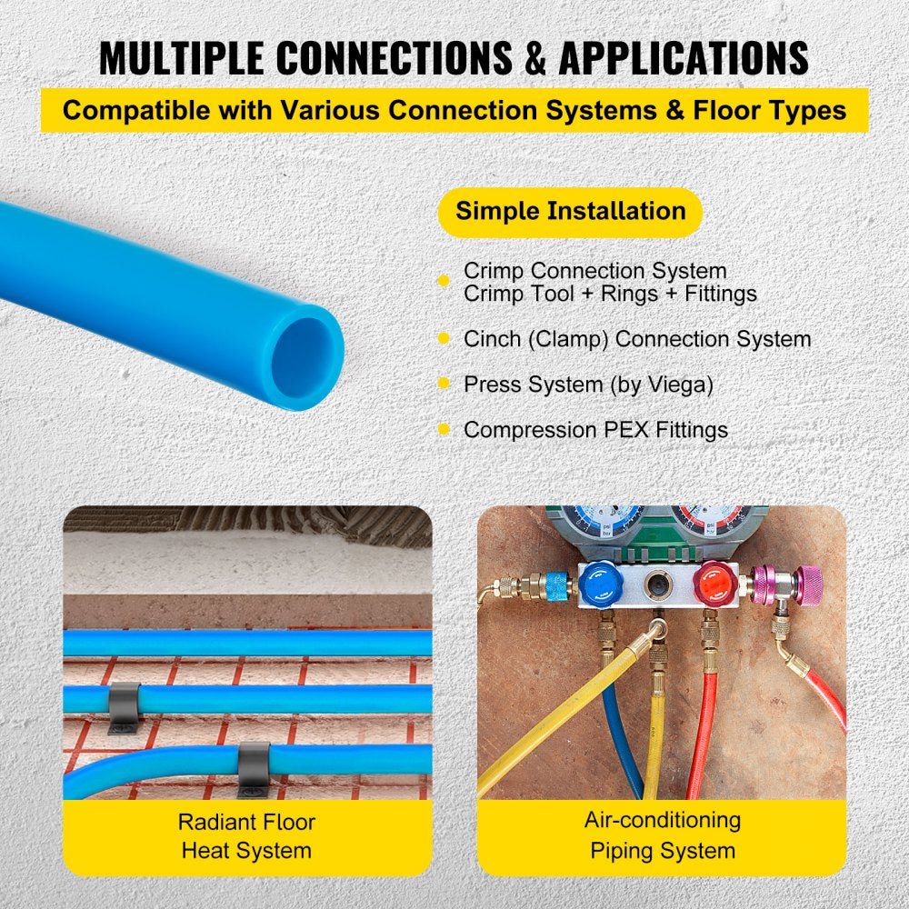010313056708 - 300ft PEX-B Tubing for Hot/Cold Water Plumbing