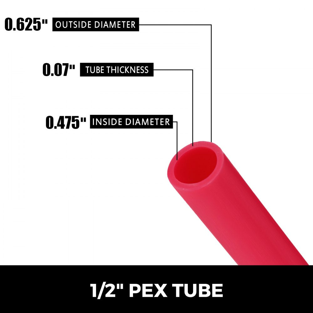 010610270404 - 900ft 1/2" Oxygen Barrier PEX Tubing for Plumbing Systems