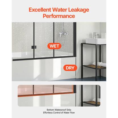 CNH-YP-B733 - Modern 51" W x 56" H Shower Door for Elegant Bathrooms