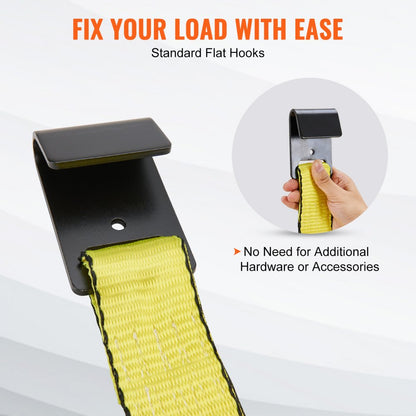 XMFS-10 Heavy-Duty 2" x 30' Ratchet Tie Down Straps - 10,000 lbs Capacity