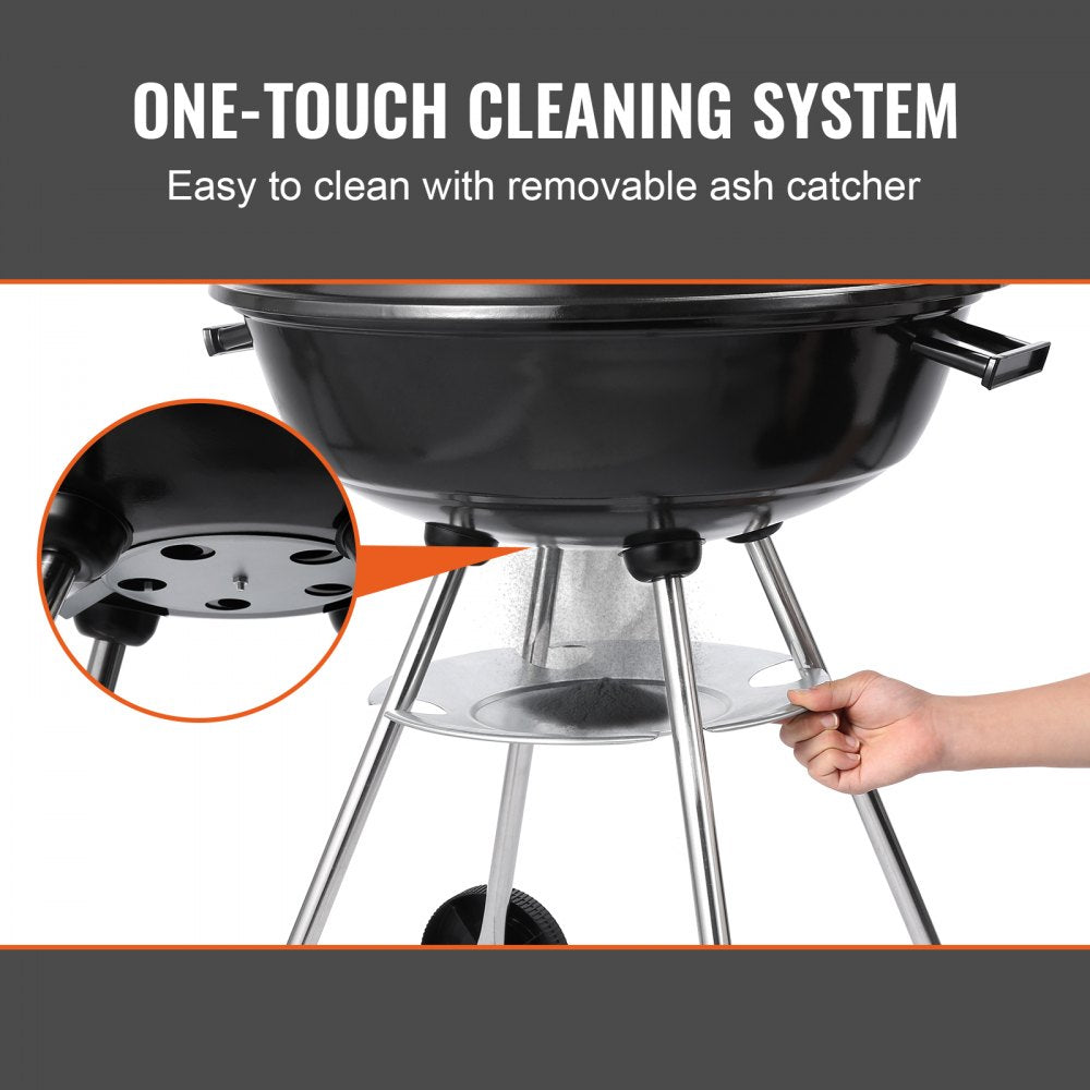YH22022B - 22-Inch Portable Charcoal Grill with Easy Cleanup & Temperature Control