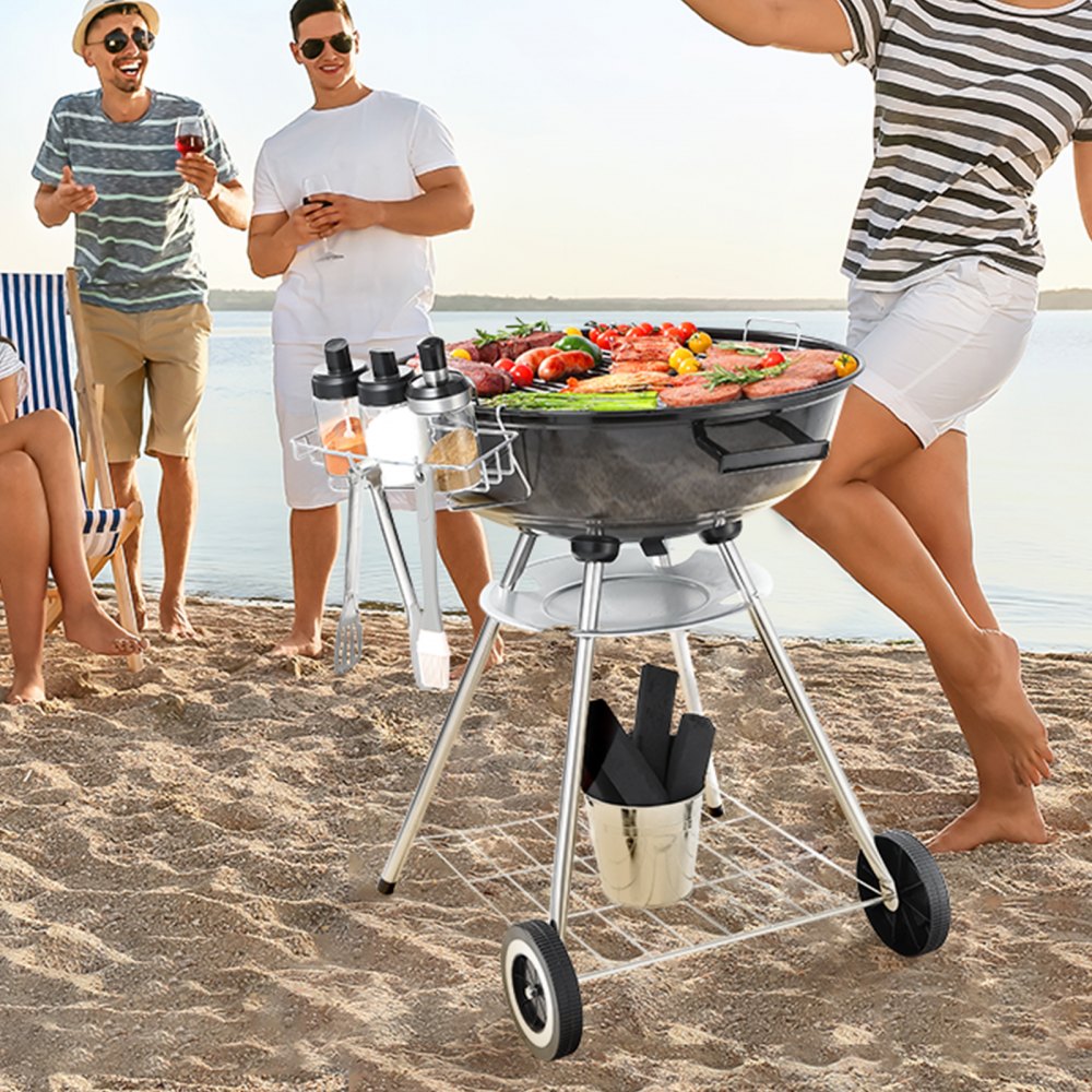 YH22022B - 22-Inch Portable Charcoal Grill with Easy Cleanup & Temperature Control