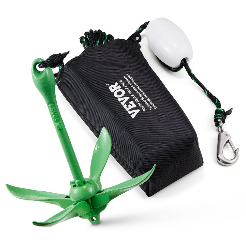 PHT-3.5LB - 3.5 lb Lightweight Kayak Anchor Kit with 26.2 ft Rope