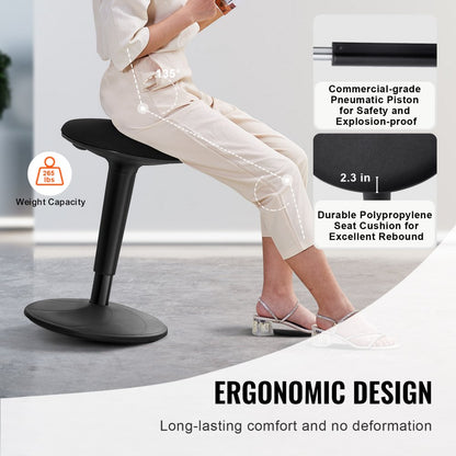 PS-0004 - Adjustable VEVOR Wobble Chair, 360° Rocking, Up to 264.6 lbs