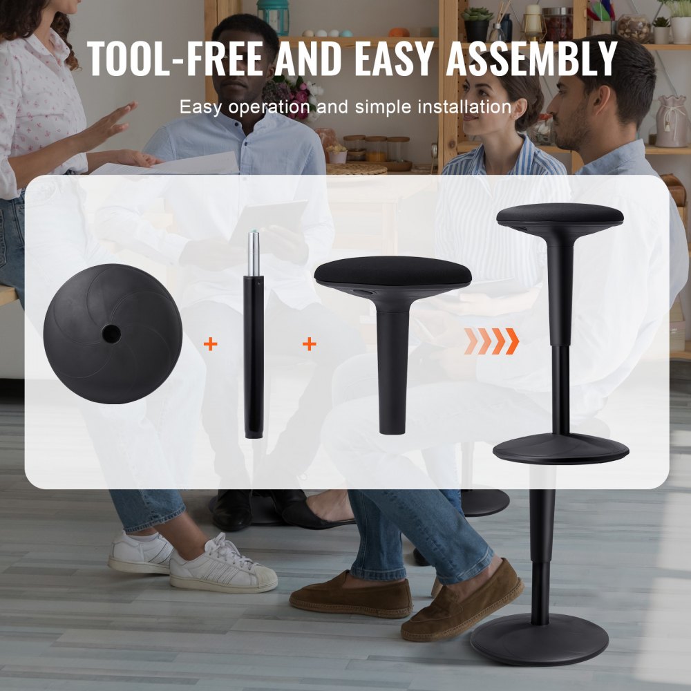 PS-0004 - Adjustable VEVOR Wobble Chair, 360° Rocking, Up to 264.6 lbs