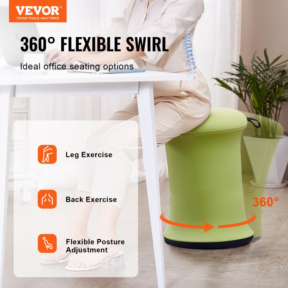 PS-BOBOE - Height Adjustable Wobble Chair, 19.3-25", 360° Rotation