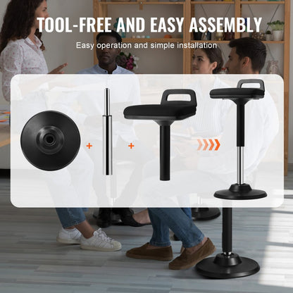 Allen570 - Height-Adjustable Active Chair (24.6-34.4") for Improved Posture