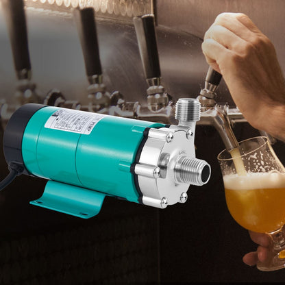 VV-BBP-10 - Compact Stainless Steel Magnetic Beer Brewing Pump for Efficient Transfers