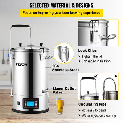 DM-N30 - 9.2 Gal Electric Brewing System for Craft Beer Creation