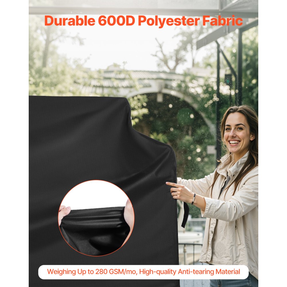 DD-60x28x44 - All-Weather BBQ Grill Cover with 3-Layer Waterproof Design