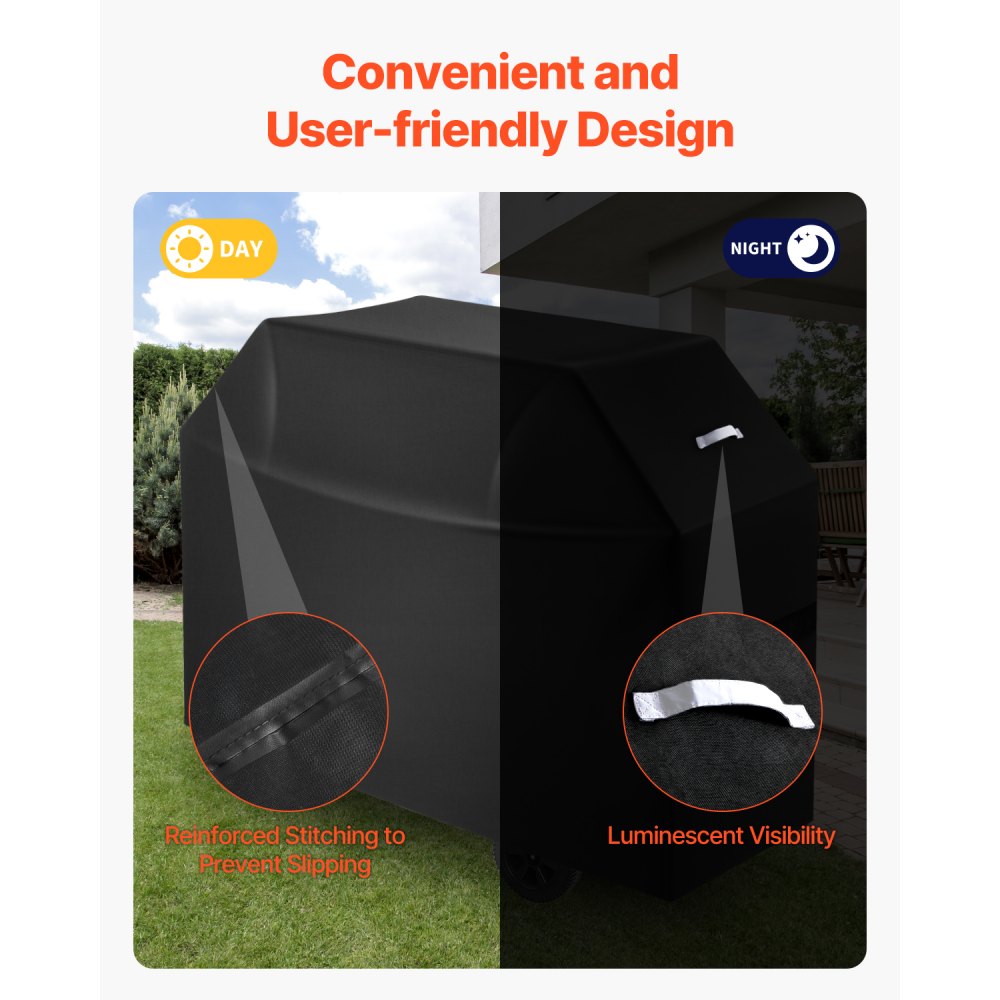 DD-60x28x44 - All-Weather BBQ Grill Cover with 3-Layer Waterproof Design