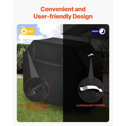 DD-60x28x44 - All-Weather BBQ Grill Cover with 3-Layer Waterproof Design