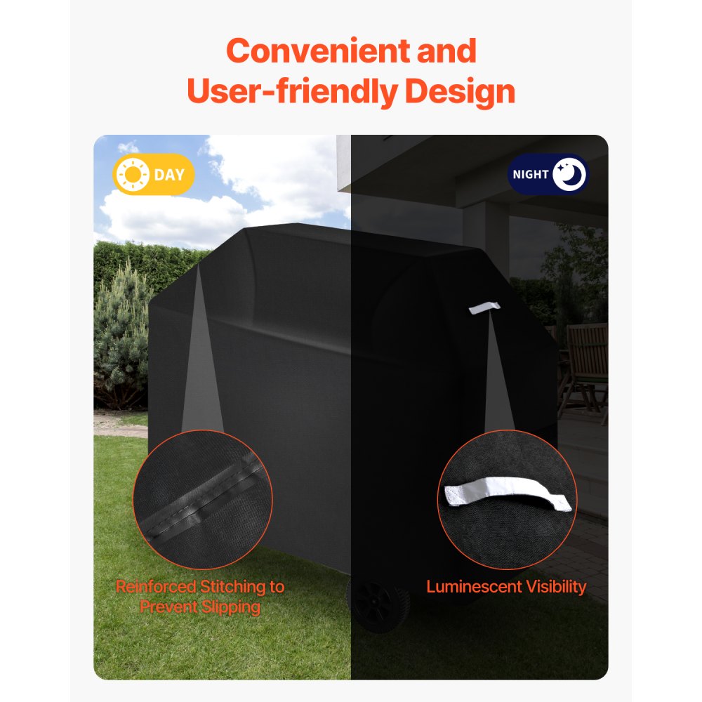 DD-52x26x43 - Durable Waterproof Grill Cover with Easy Fit Design