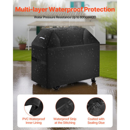 DD-58x24x48 - Durable Waterproof Grill Cover with Windproof Features