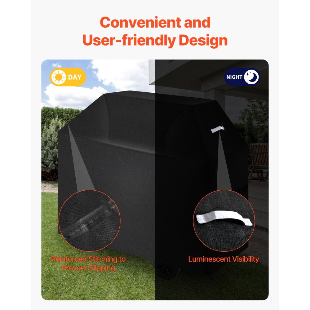 DD-58x24x48 - Durable Waterproof Grill Cover with Windproof Features