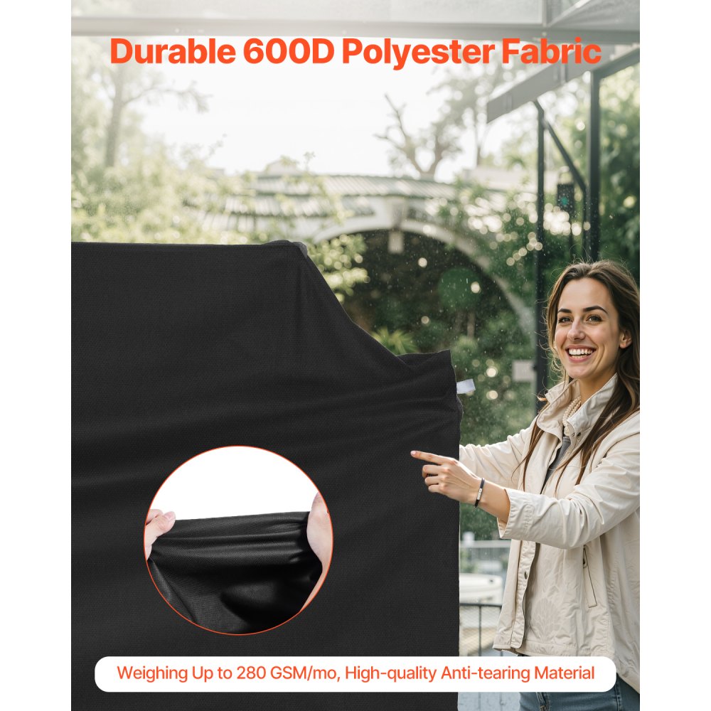 DD-65x25x44.5 - Waterproof Heavy Duty Grill Cover with Windproof Features