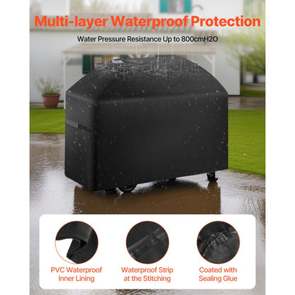 DD-63x25.6x43.4 - Waterproof Multi-Layer BBQ Cover for All Seasons
