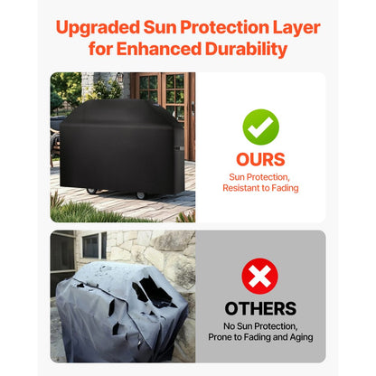 DD-63x25.6x43.4 - Waterproof Multi-Layer BBQ Cover for All Seasons