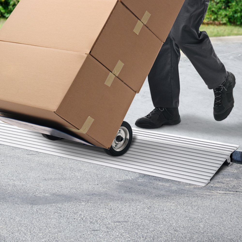 LD9YV0 - 1" Rise Aluminium Ramp, 800 lbs Capacity, Easy Installation