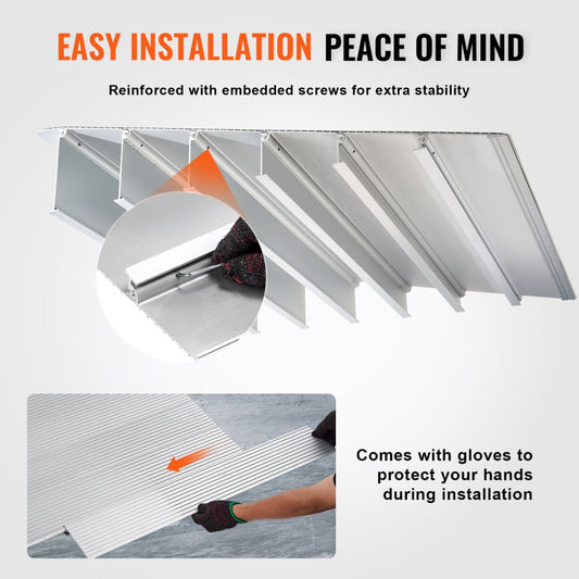 LYIMV0 - 2" Rise Aluminum Threshold Ramp, 800 lbs Capacity for Wheelchairs