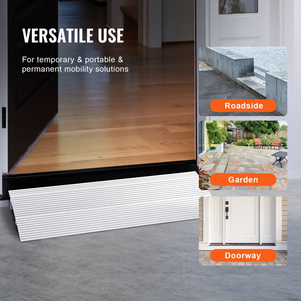 LYIMV0 - 2" Rise Aluminum Threshold Ramp, 800 lbs Capacity for Wheelchairs