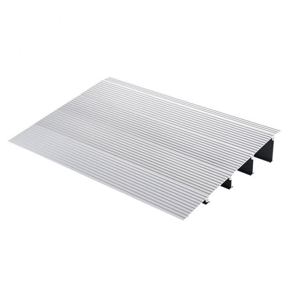 GRBRV0 - 4" Aluminium Wheelchair Ramp, 800 lbs Capacity, Non-Slip Design