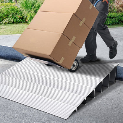 SNPTV0 - Aluminum Threshold Ramp for 800 lbs, Modular & Slip-Resistant