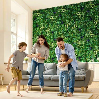 JNP02001 - 12 PCS 20x20" PE Artificial Grass Wall Panels for Privacy