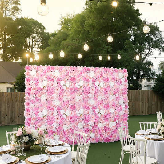 JNP02101 - 12 PCS 15x15 in PE Flower Wall Privacy Panel
