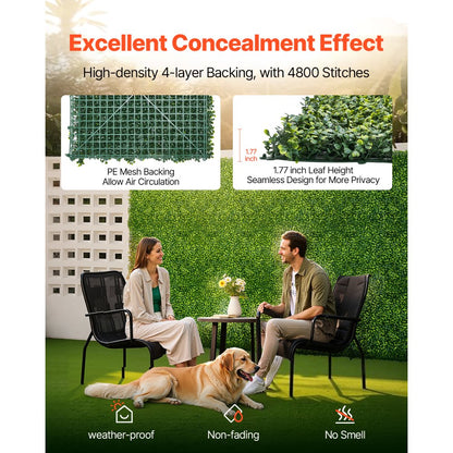 JNP02201 - 40 x 120 in PE Faux Grass Wall for Privacy Decor