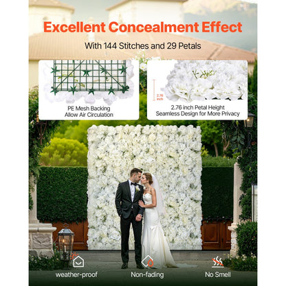 JNP02102 - 24 PCS 15x15 in PE Wall Panel for Privacy & Decor