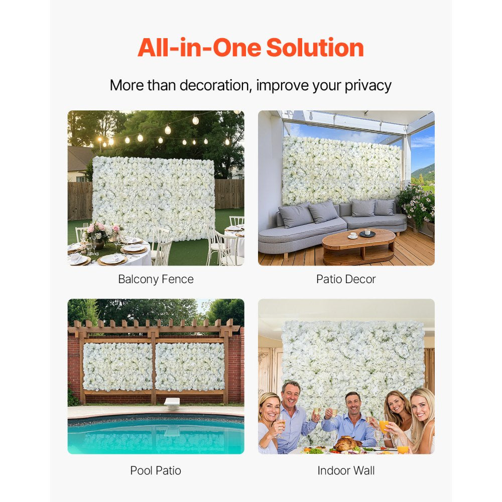 JNP02102 - 24 PCS 15x15 in PE Wall Panel for Privacy & Decor