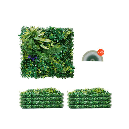 JNP02002 - 20x20in PE Artificial Grass Wall Panel for Privacy Decor