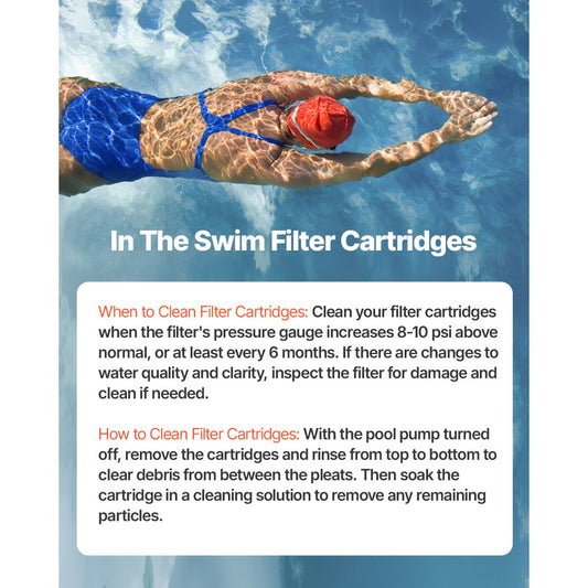 HXGATE-004 - 175 Sq Ft Pool Filter with Efficient Pleats & Carbon Fiber Core