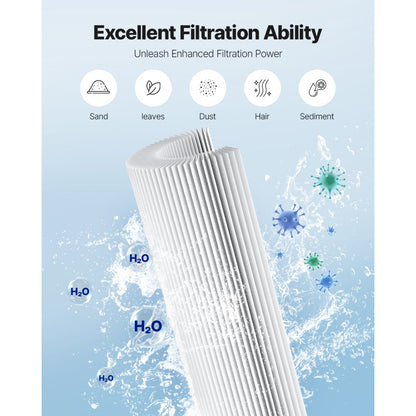HYP-90-4 - 90 Sq. Ft. Efficient Pool Filter Cartridge for Crystal Clear Water