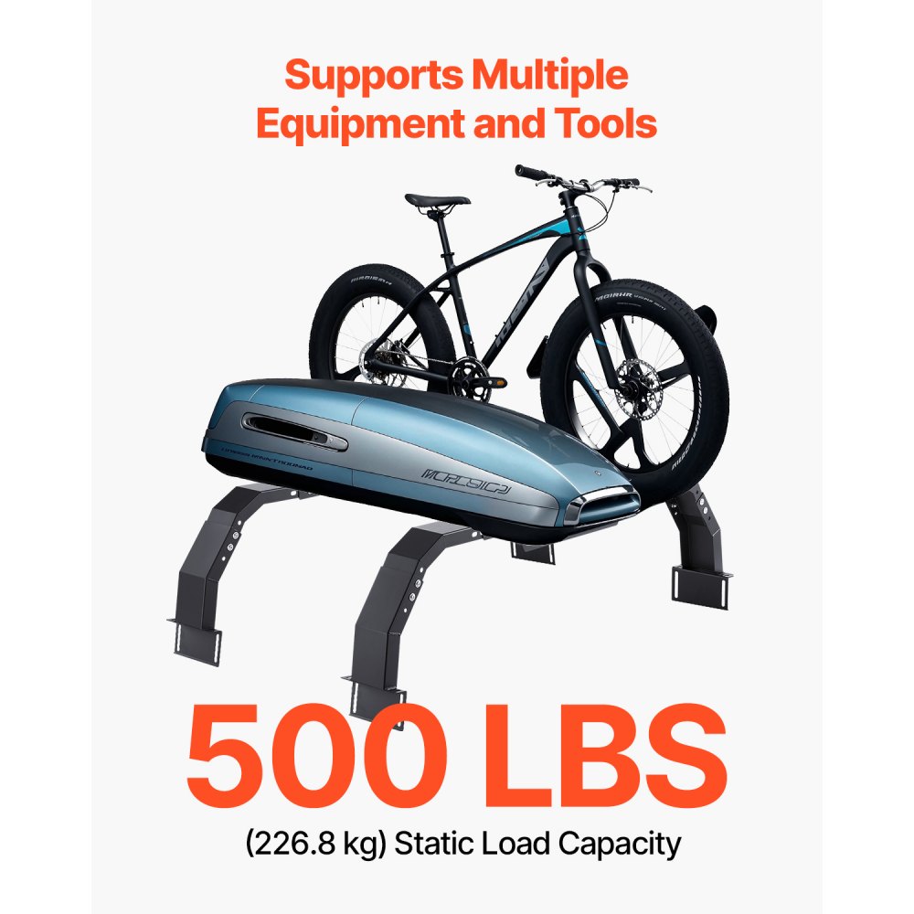 6LED-18 - Heavy-Duty Adjustable Truck Rack for 500 lbs Load Capacity