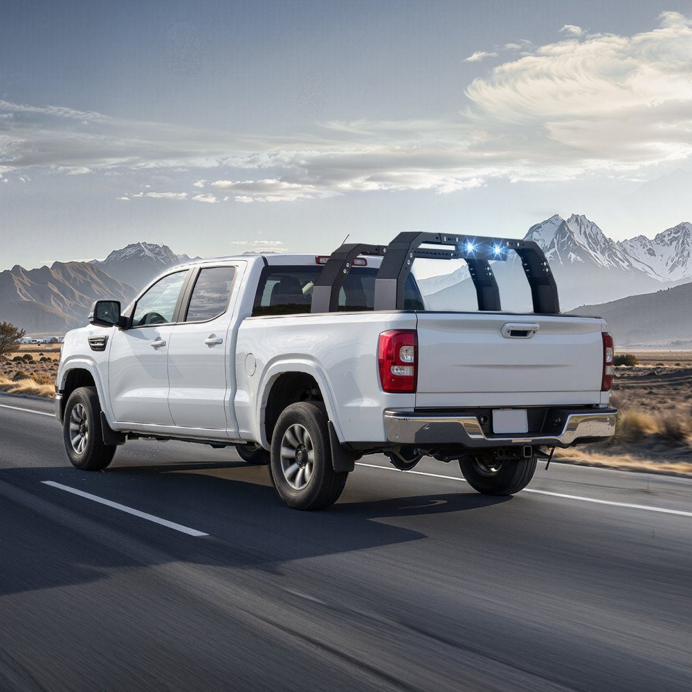 6LED-18 - Heavy-Duty Adjustable Truck Rack for 500 lbs Load Capacity