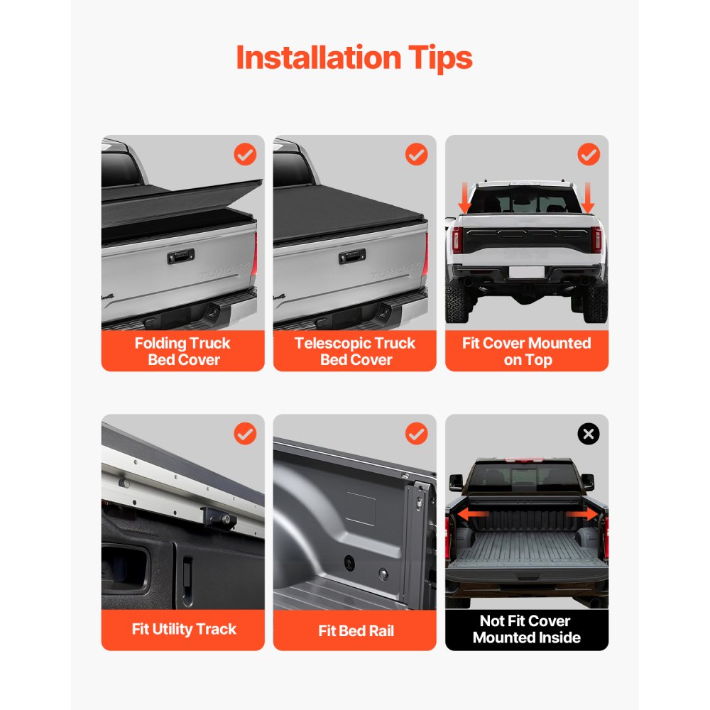 1102 - Adjustable Heavy-Duty Truck Rack for 51.2-65.4" Beds