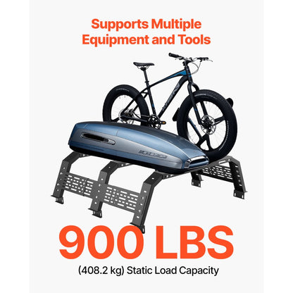 1103 - Adjustable Rust-Resistant Truck Rack for Easy Load Storage