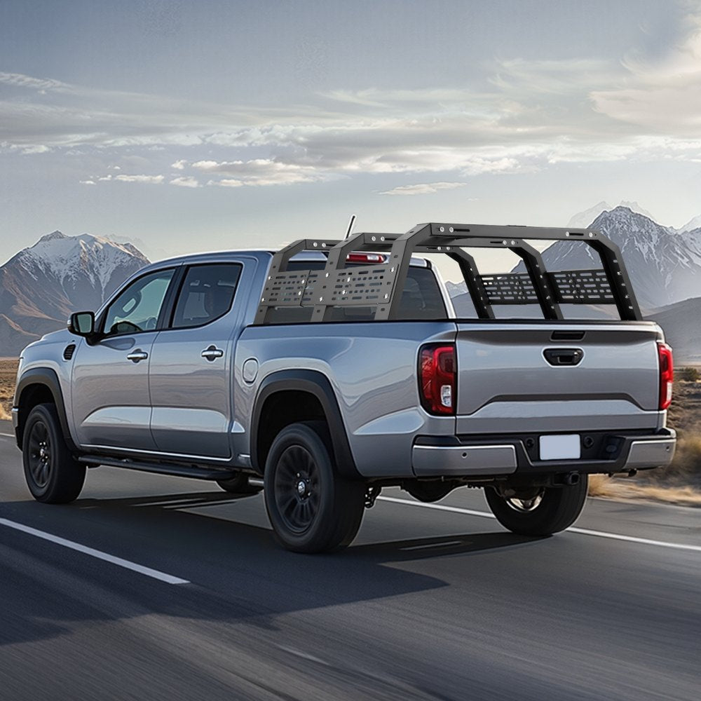 1103 - Adjustable Rust-Resistant Truck Rack for Easy Load Storage